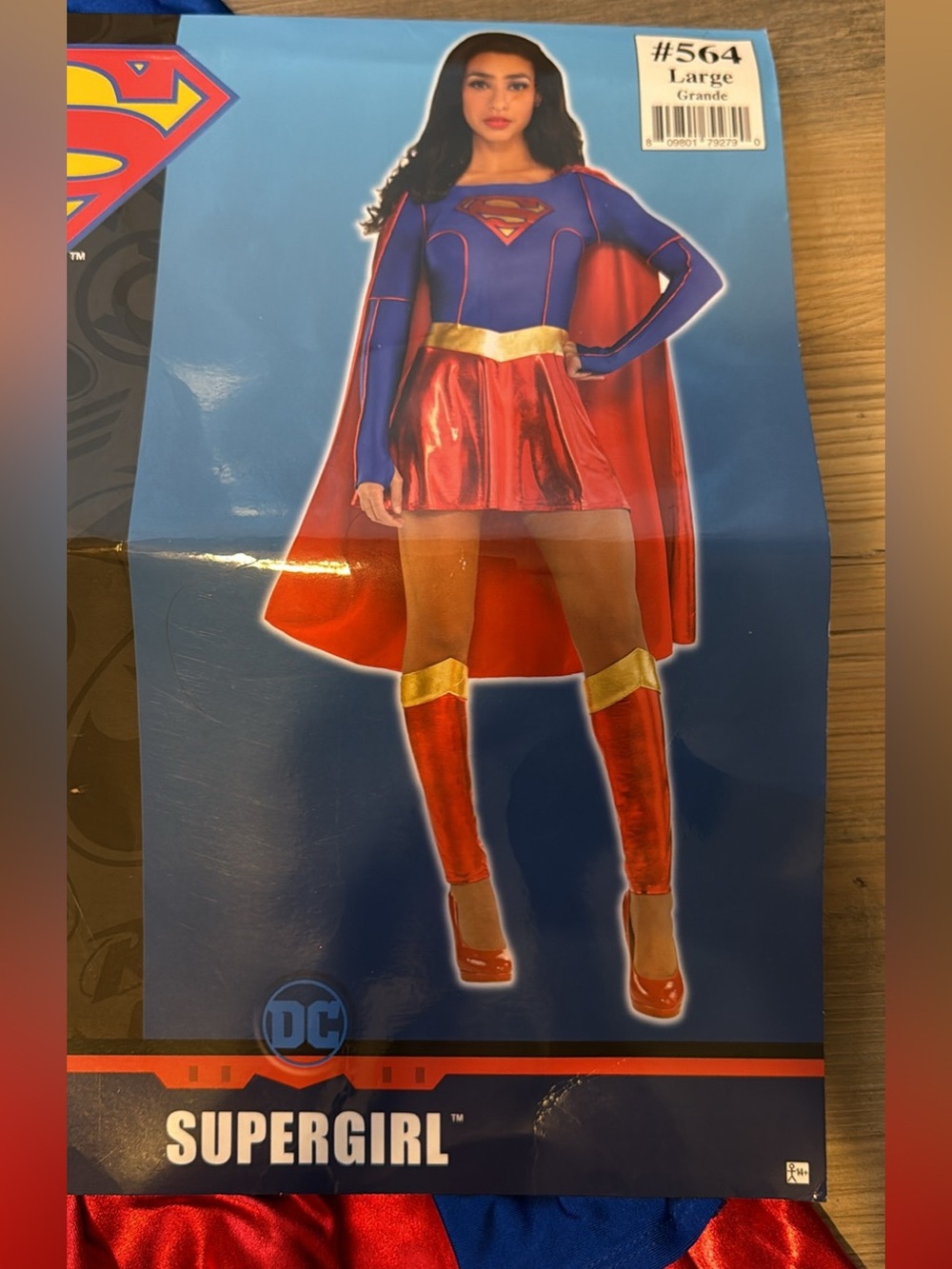 DC Supergirl Costume for woman- Blue and Red